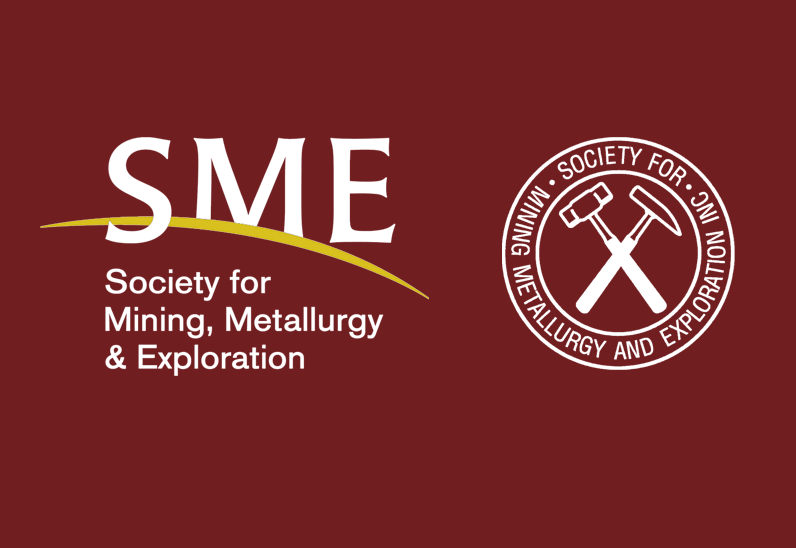 A logo of the Society for Mining, Metallurgy, and Exploration